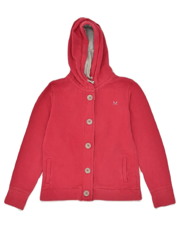 CREW CLOTHING Womens Hooded Cardigan Sweater US 8 Medium Pink Cotton Glossy Satin Silk CREW CLOTHING Womens Hooded Cardigan Sweater US 8 Medium Pink Cotton Glossy Satin Silk