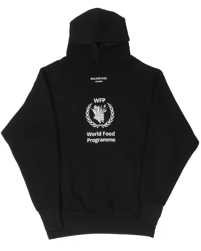 World Food Program Hoodie Hooded Sweatshirt Casual Wear Street Style