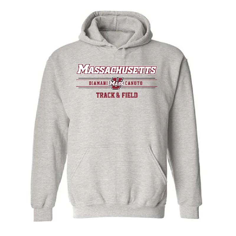 UMass - NCAA Women's Track & Field : Diamani Canuto - Classic Fashion Shersey Hooded Sweatshirt Hoodie with Sequins Glamorous Eye-catching