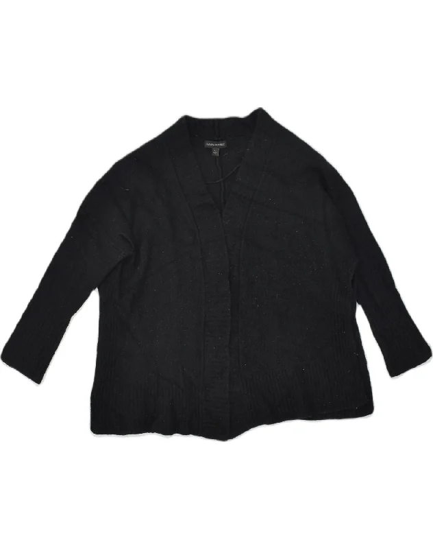 BANANA REPUBLIC Womens Cardigan Sweater UK 16 Large Black Wool Tailored Straight A-Line BANANA REPUBLIC Womens Cardigan Sweater UK 16 Large Black Wool Tailored Straight A-Line