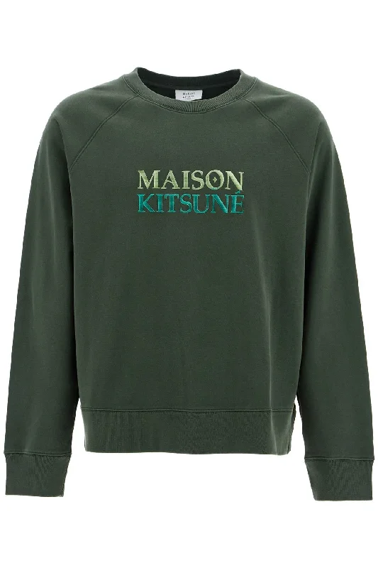 Oversized Sweatshirt With Hoodie with Ribbed Hem Stretchable Secure
