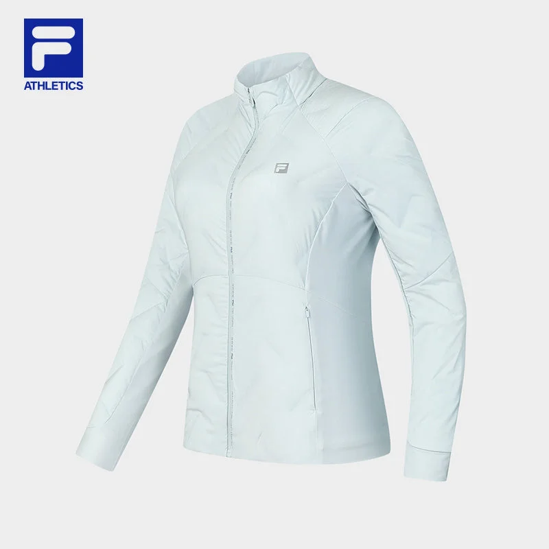 FILA CORE ATHLETICS FITNESS Women Down Jacket (Light Blue) Cotton Fabric Linen Fabric Terry Fabric