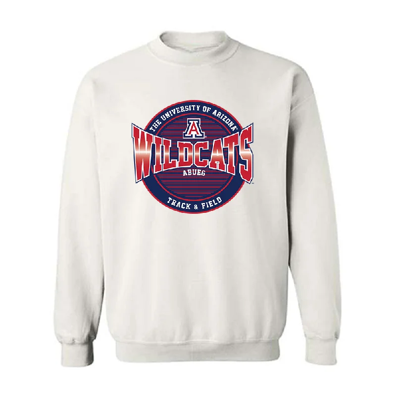 Arizona - NCAA Women's Track & Field : Malaya Abueg - Classic Fashion Shersey Crewneck Sweatshirt Hoodie with Snap Buttons Easy Quick