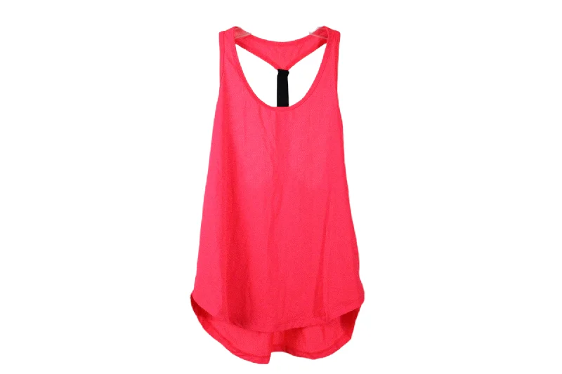 NEW Old Navy Active Semi-Fitted Go-Dry Neon Pink Tank | XS crew neck tank