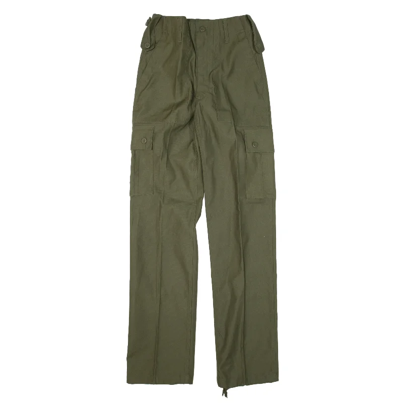 Cargo Trousers Green Regular Straight Womens W26 L32 Trousers Review Highly