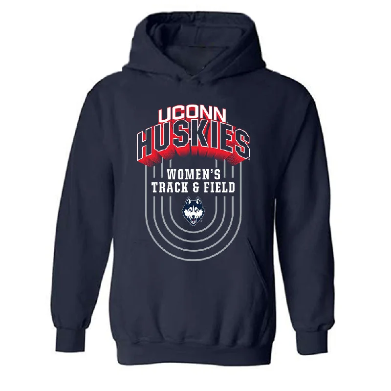 UConn - NCAA Women's Track & Field (Outdoor) : Aliyah Thomas Hooded Sweatshirt Hoodie with Drop Shoulder Relaxed Streetwear