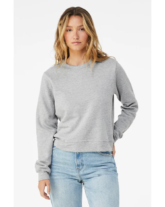 Bella + Canvas 7511 Ladies' Classic Pullover Crewneck Faux Fur Trim