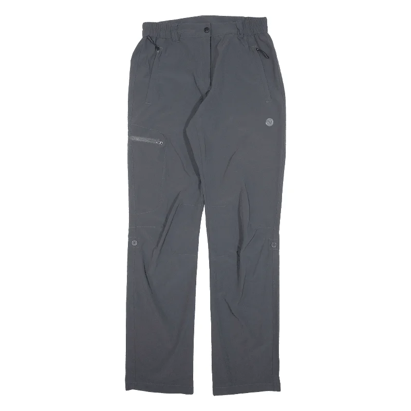 Cargo Womens Trousers Grey Regular Straight W27 L31 Trousers sophisticated sleek