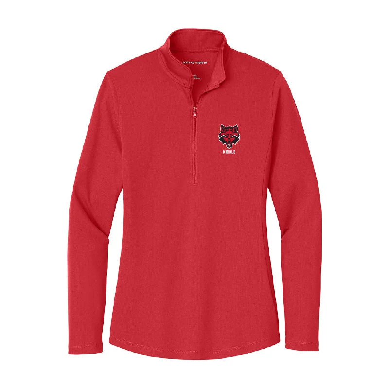 Arkansas State - NCAA Women's Bowling : Aubrey Kiddle - Women's Lightweight Quarter Zip Jacket Elasticated Jacket Padded Jacket Insulated Jacket