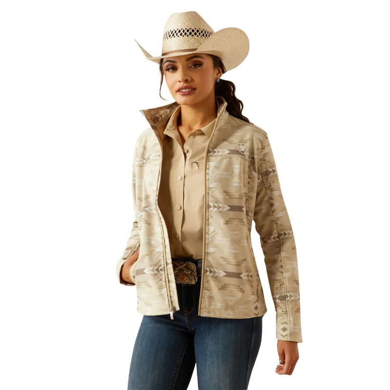 Ariat Ladies New Team Softshell Print Jacket 10054911 Knit Jacket Woven Jacket Fleece Jacket