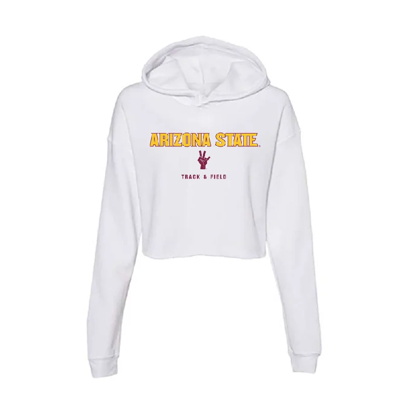 Arizona State - NCAA Women's Track & Field : Ava McCumber-Gandara - Classic Shersey Women's Crop Fleece Hoodie Hoodie Crop Top Short Trendy