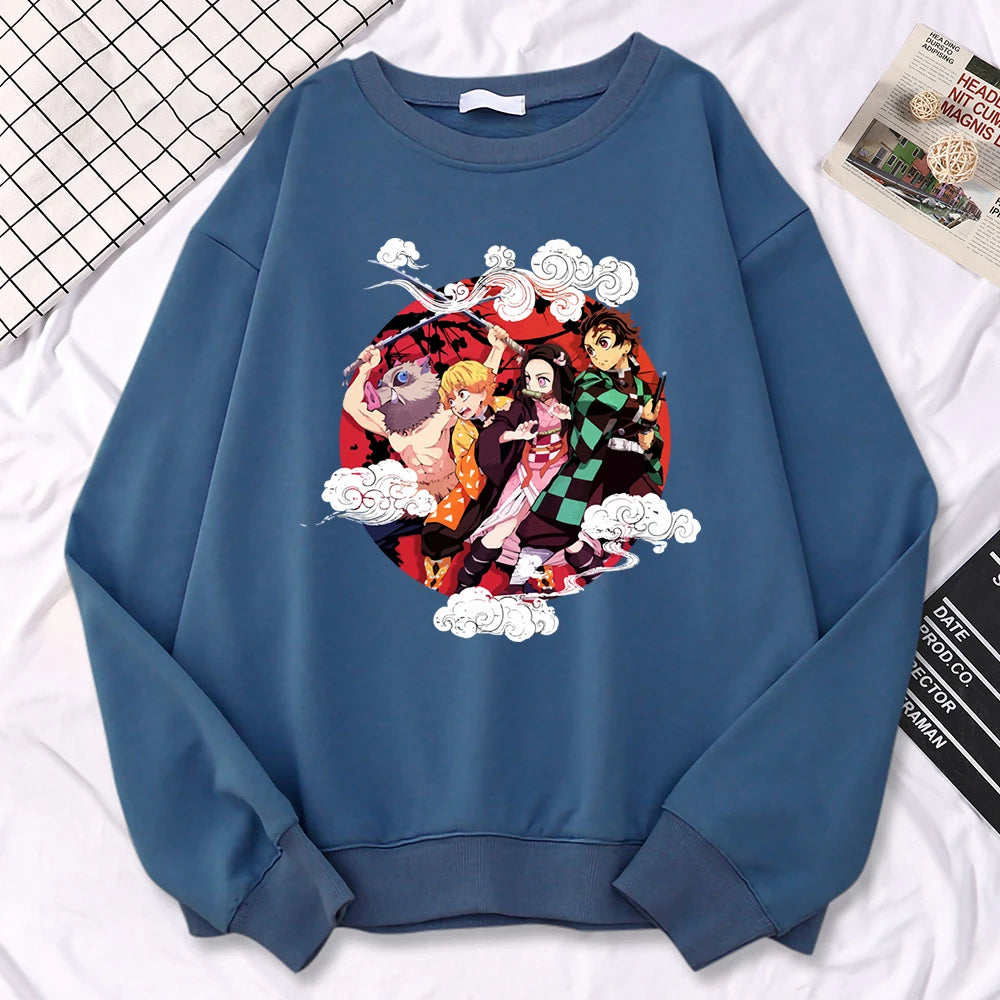 Anime Pullover Over Sleeve Pullover