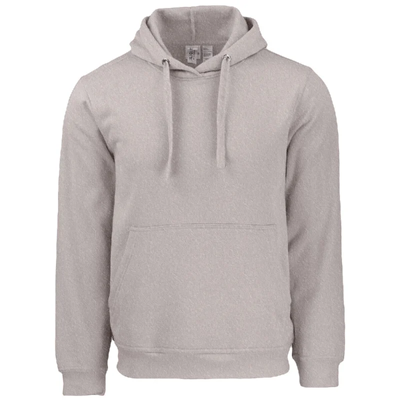 Clique Unisex Grey Melange Stockholm Pullover Hoodie Slit Sleeve Stylish