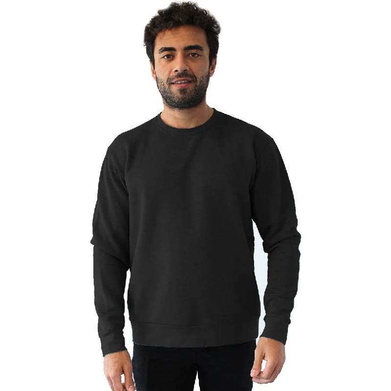 Next Level Unisex Heather Black Pullover PCH Crewneck Sweatshirt Alpaca Blend Soft