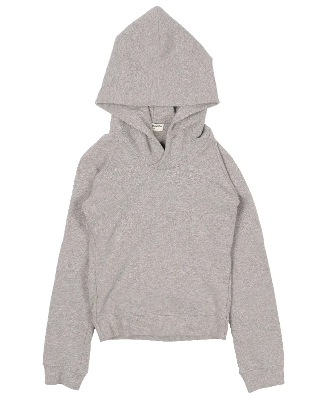 Cropped Hoodie Hoodie with Elastic Cuffs Stretchable Comfortable