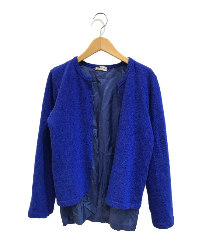 [Pre-owned] COMME des GARCONS [OLD] Cut-out Cardigan GT-040600 Satin Blend Silk Blend Wool Blend