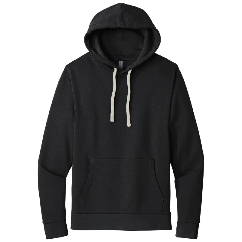 Next Level Unisex Graphite Black Beach Fleece Pullover Hoodie Cashmere Luxurious Pullover