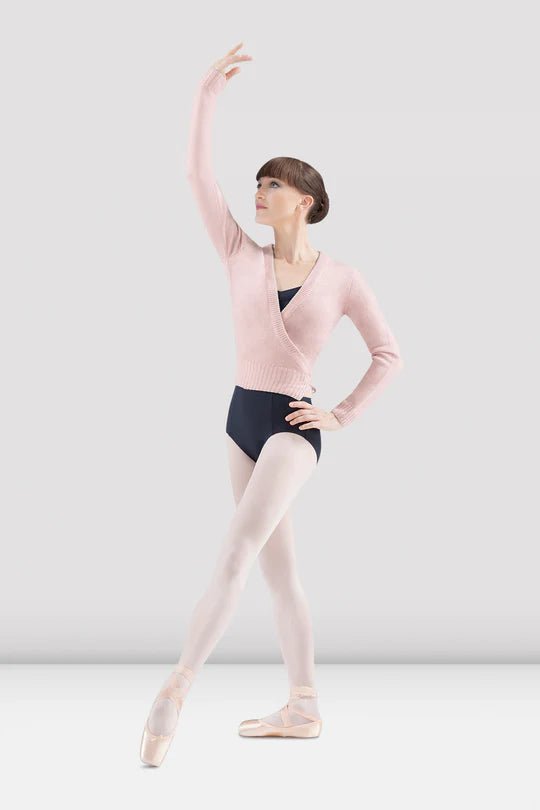 BLOCH Z0910 DARLENE CROSS OVER CARDIGAN Sequined Glittery Shiny