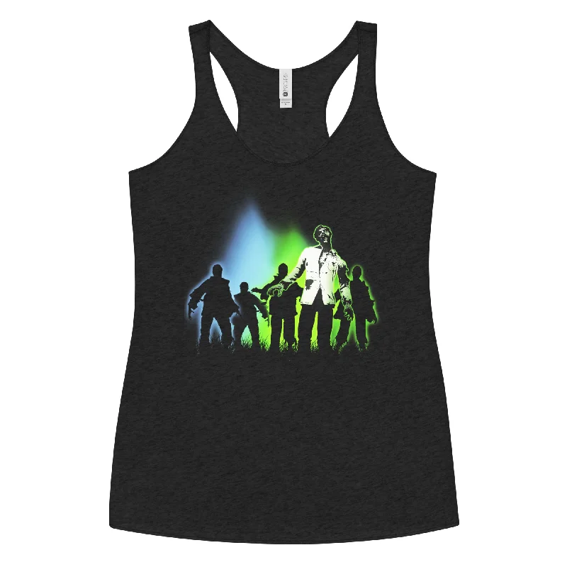 Radioactive Walking Dead Zombie Horde Women's Racerback Tank Top Shirt graphic tank top