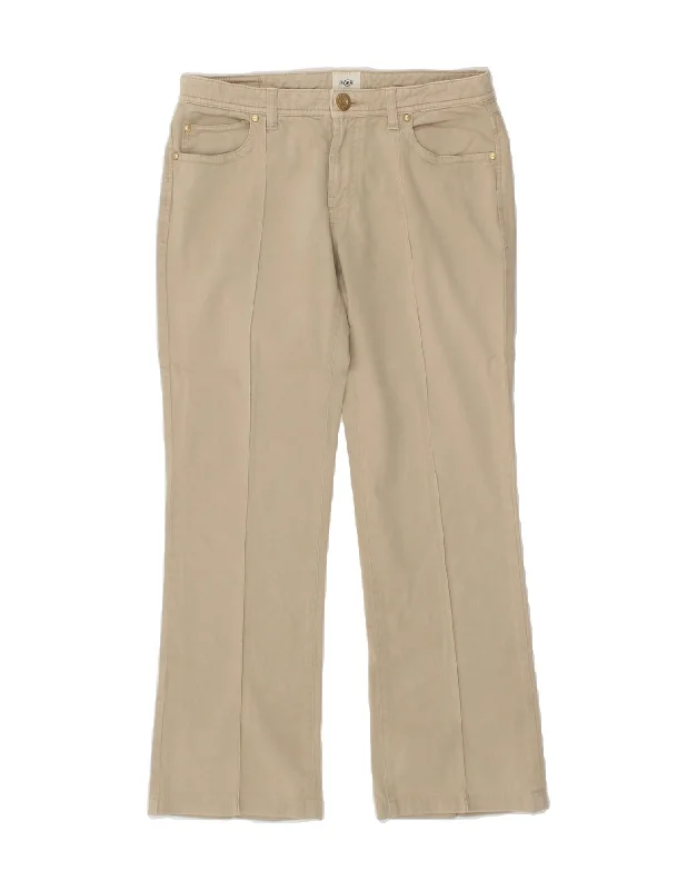 CERRUTI 1881 Womens Bootcut Casual Trousers W30 L28 Beige Cotton Trousers Brand Named CERRUTI 1881 Womens Bootcut Casual Trousers W30 L28 Beige Cotton Trousers Brand Named