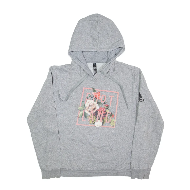ADIDAS Portland Hoodie Grey Pullover Womens M dolman Sleeve Top