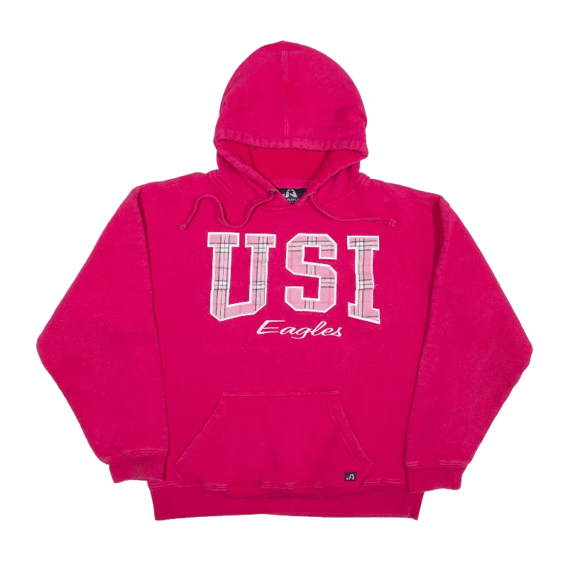 J AMERICA USI Eagles USA Hoodie Pink Pullover Womens S Bishop Sleeve Elegant