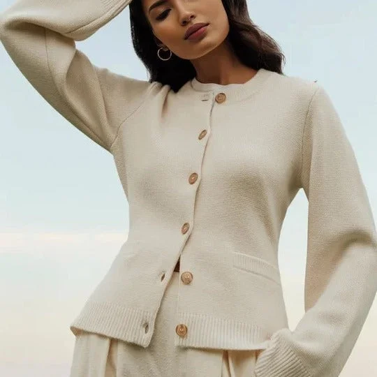 Jocel® | Stylish cardigan with buttons Spandex Rayon Corduroy