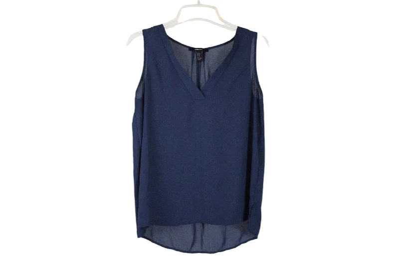 Forever 21 Blue Chiffon Tank | S strapless tank top