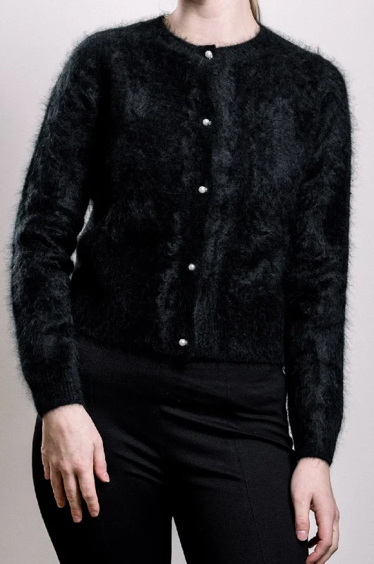 Cashmere and Pearls Cardigan Stretchy Elastic Breathable