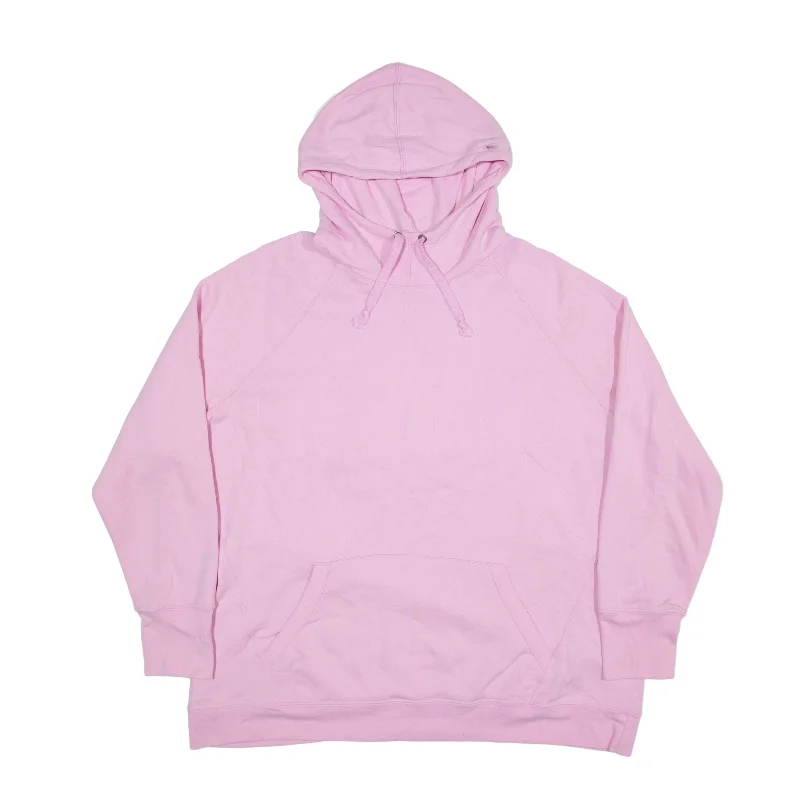 CHAMPION Hoodie Pink Pullover Womens 2XL Flutter Sleeve Feminine