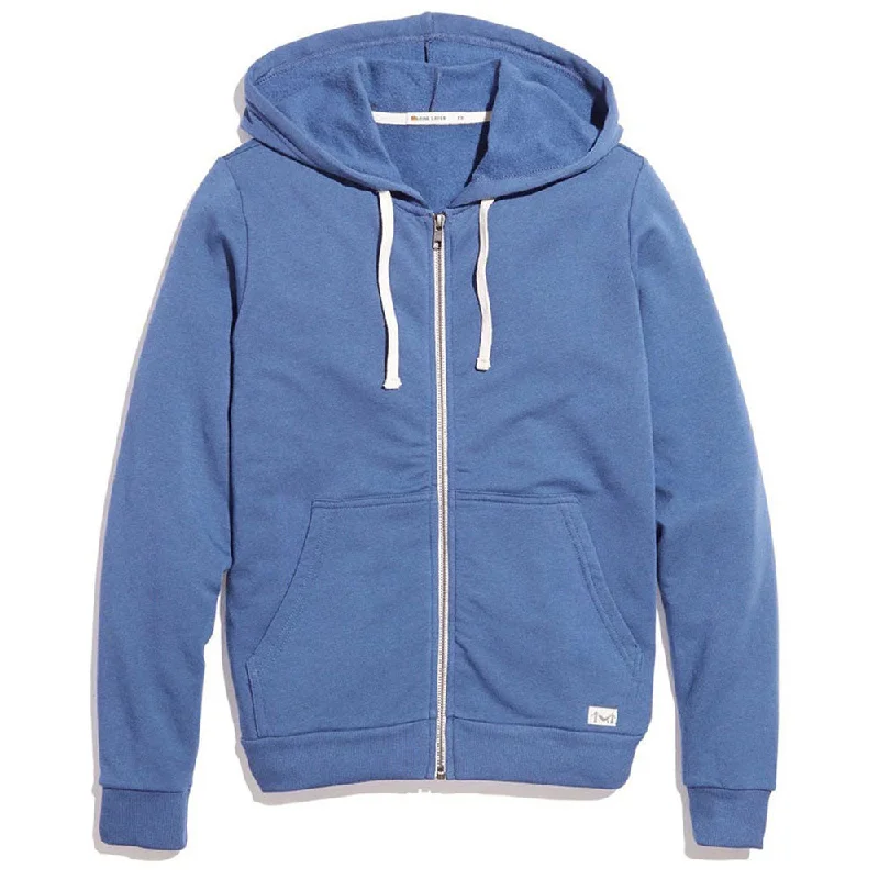 Marine Layer Women's Faded Navy Afternoon Hoodie Hoodie with Turtle Neck Cozy Winter