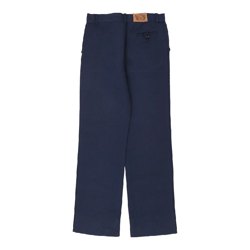 Portobello'S Trousers - 27W UK 8 Navy Cotton Chinos Cotton Straight Leg