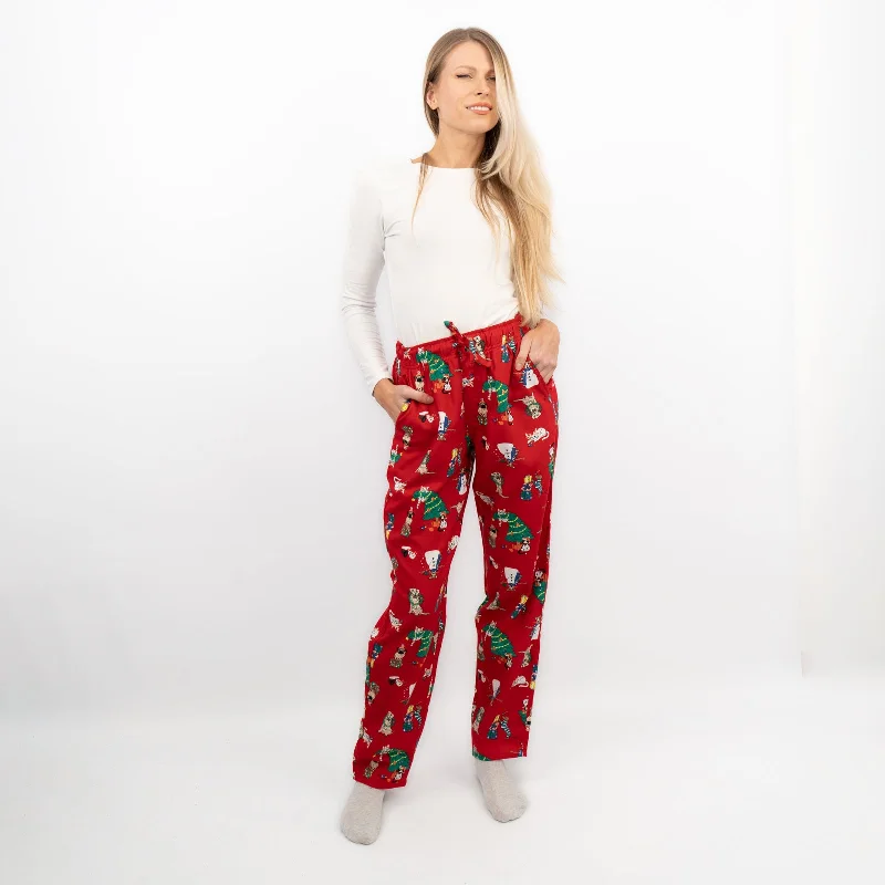 Old Navy Gap Womens Red Christmas Tree Pyjama Bottoms Elasticated Waist Trousers Wide Leg Loose Fit Mid Waist Old Navy Gap Womens Red Christmas Tree Pyjama Bottoms Elasticated Waist Trousers Wide Leg Loose Fit Mid Waist