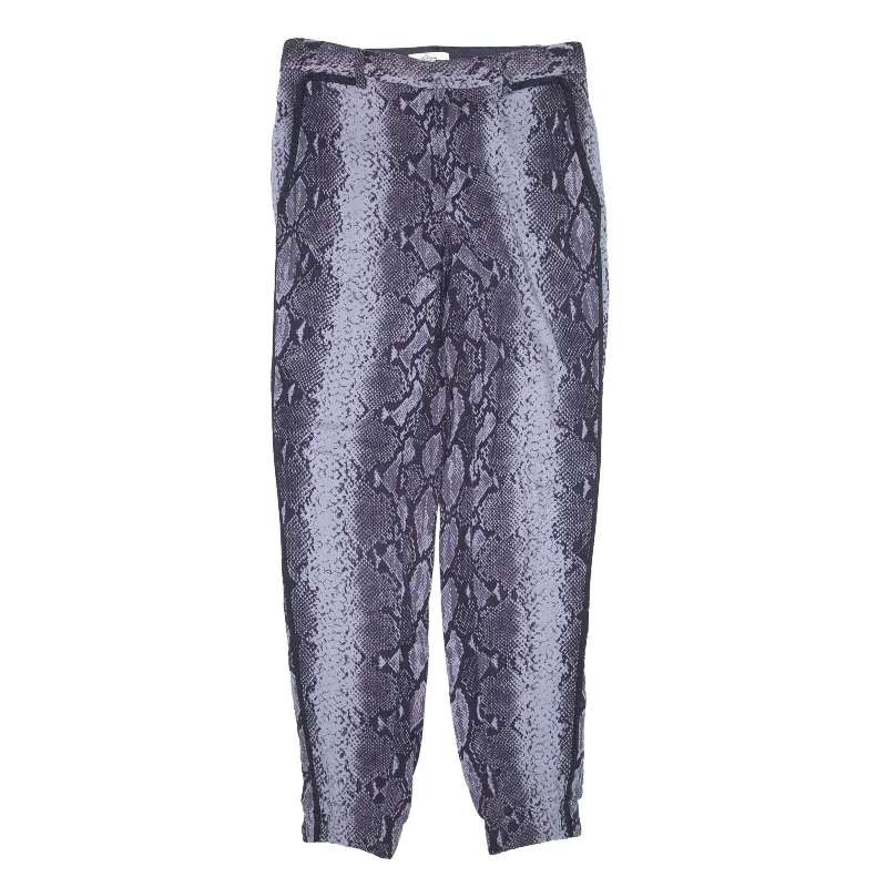 PAUL SMITH Snake Skin Print Trousers Grey Slim Skinny Viscose Womens W28 L27 Trousers Denim Distressed