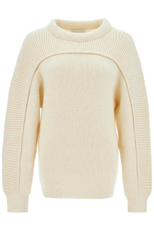 'two-tone Hoby Pullover  - Neutro Boat Neck Sweater