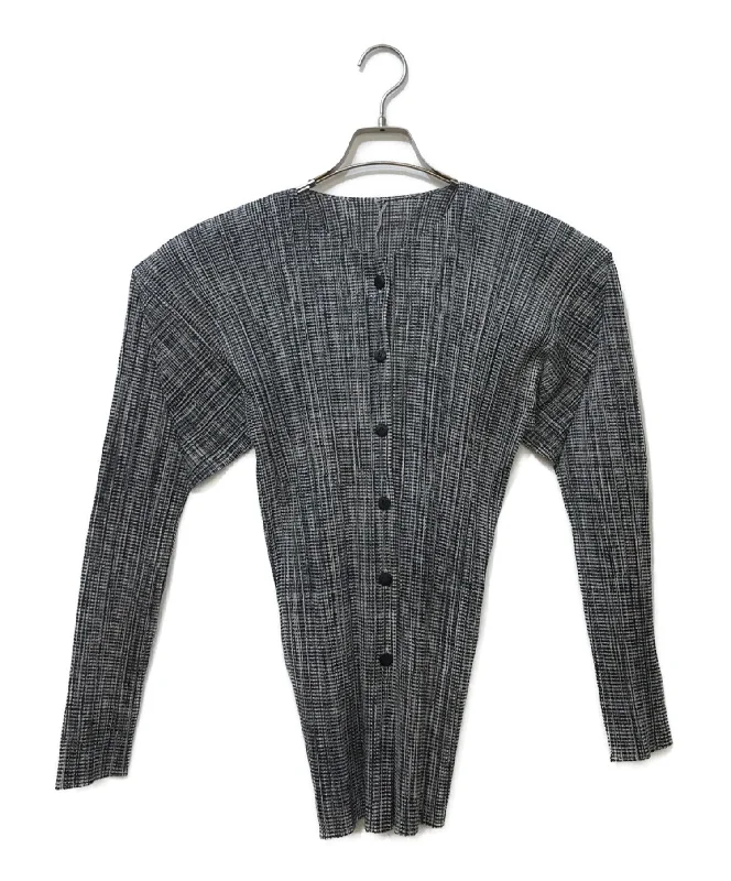 [Pre-owned] PLEATS PLEASE pleated cardigan PP71-JD756 Stretchy Elastic Breathable