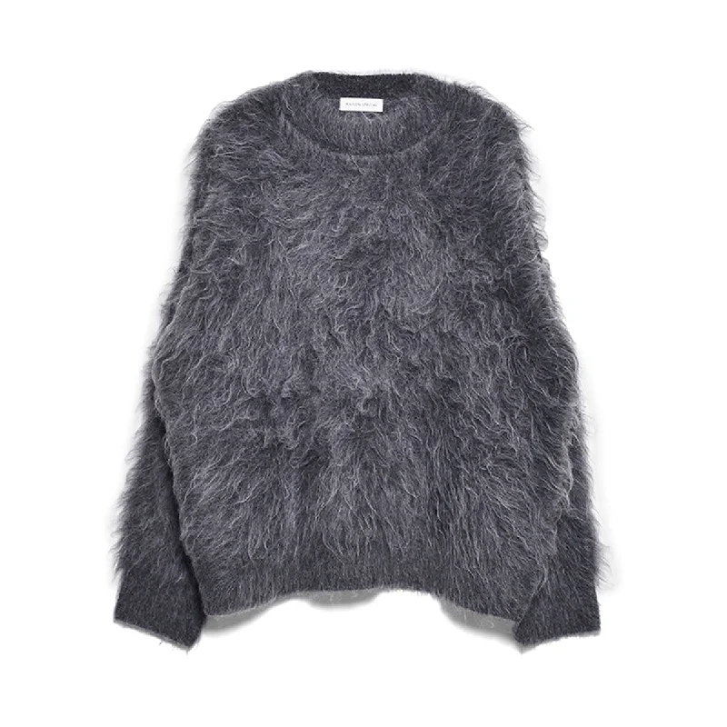 [MAISON SPECIAL]Shaggy Knit Pullover/GRAY(21232365709) Slit Sleeve Stylish