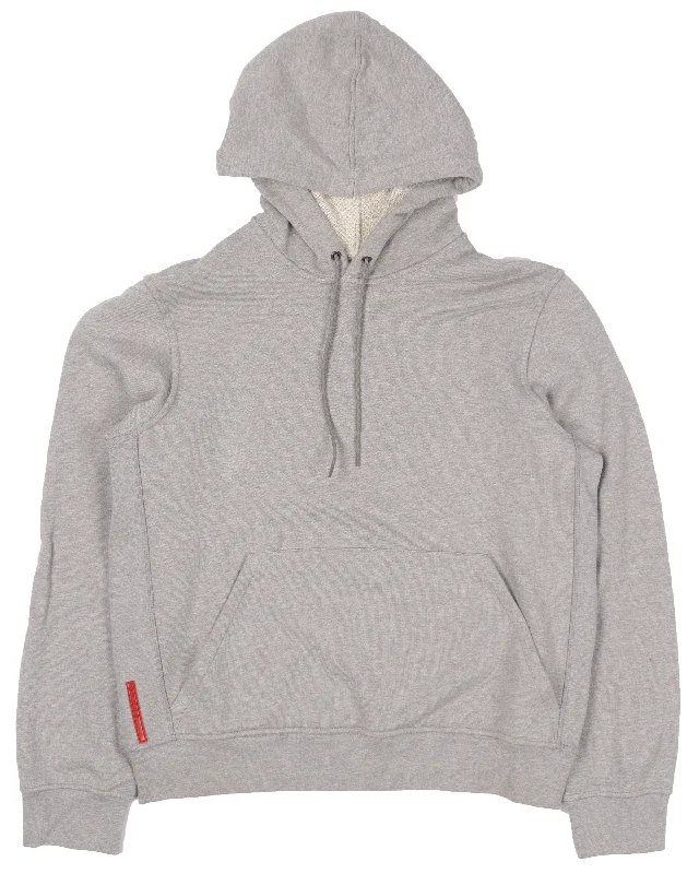 Sport Blank Grey Hoodie Hoodie with Rolled Sleeves Casual Relaxed