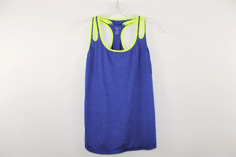 Layers Blue Athletic Tank Top | S flexible tank top