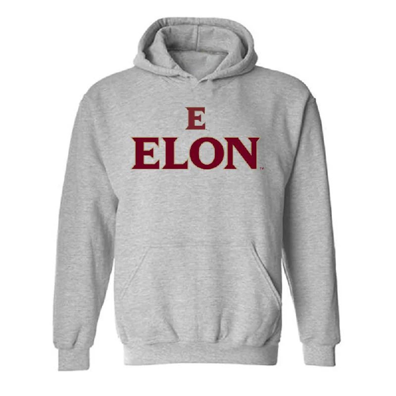 Elon - NCAA Women's Track & Field : Meghan Wilcox - Classic Fashion Shersey Hooded Sweatshirt Hoodie with Tied Waist Feminine Flattering