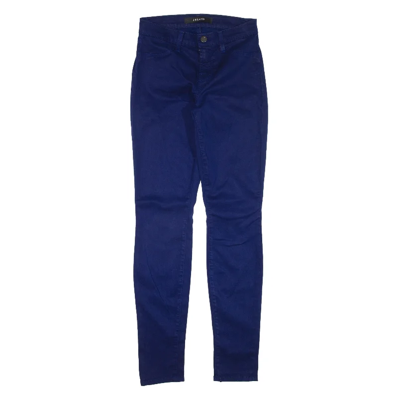 JBRAND Trousers Blue Slim Skinny Womens W26 L29 Trousers Low Rise Relaxed