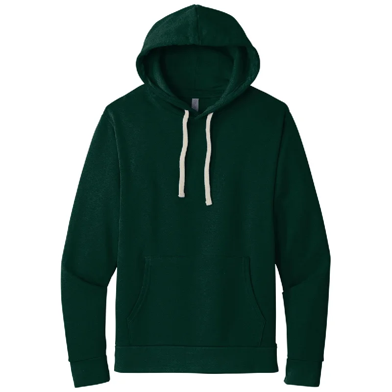 Next Level Unisex Forest Green Beach Fleece Pullover Hoodie High Neck Pullover