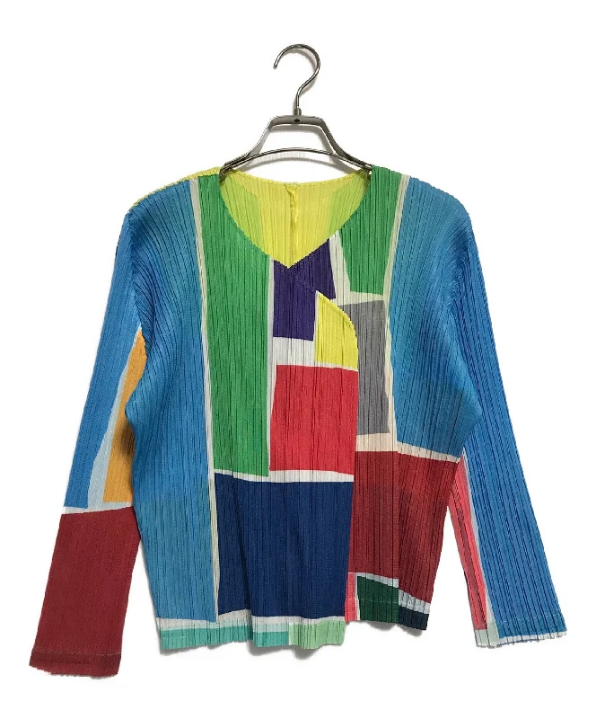 [Pre-owned] PLEATS PLEASE pleated cardigan PP61-J0735 Knit Fabric Woven Fabric Fleece Fabric