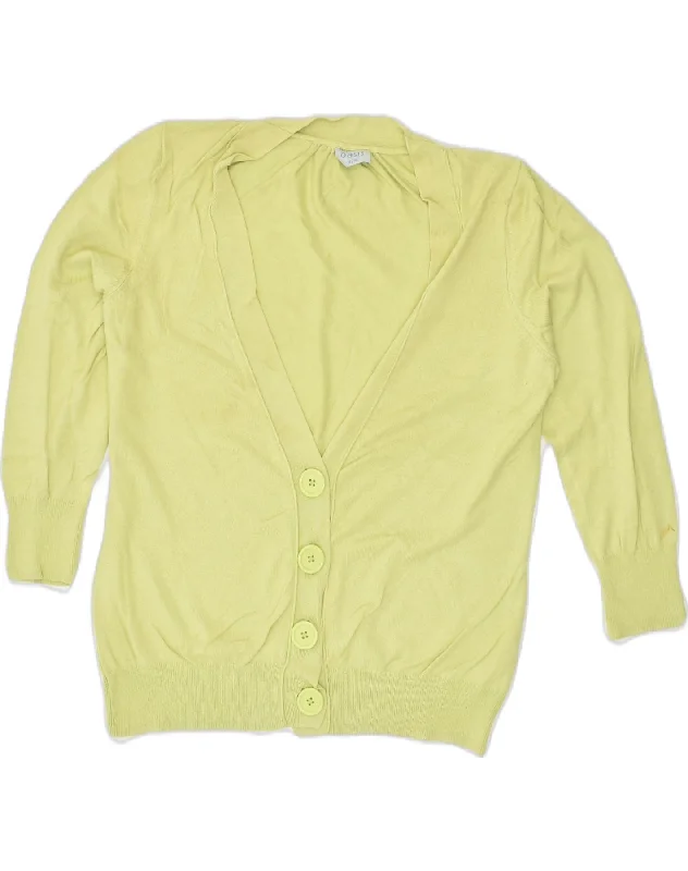 OASIS Womens 3/4 Sleeve Cardigan Sweater UK 10 Small Green Cotton Embroidered Appliqued Beaded OASIS Womens 3/4 Sleeve Cardigan Sweater UK 10 Small Green Cotton Embroidered Appliqued Beaded