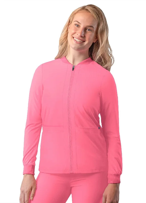 Addition Women's Bomber Zipped Jacket by Adar XXS-3XL / AZALEA PINK Mesh Jacket Canvas Jacket Denim Jacket