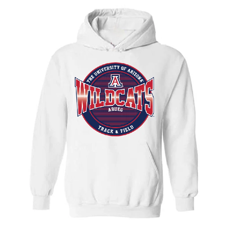 Arizona - NCAA Women's Track & Field : Malaya Abueg - Classic Fashion Shersey Hooded Sweatshirt Hoodie with Ribbed Neckline Snug Warm