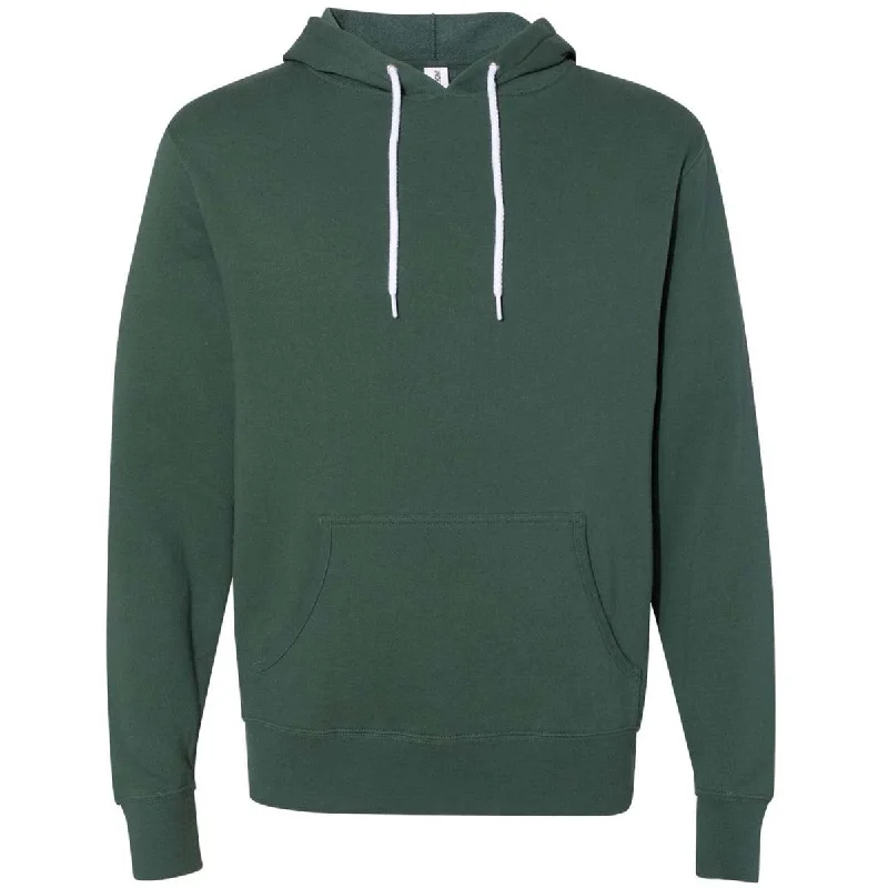 Independent Trading Co. Unisex Alpine Green Hooded Pullover Wide Sleeve Pullover