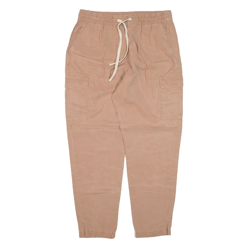 CLOCKHOUSE Cargo Trousers Pink Relaxed Tapered Womens W30 L28 Trousers Pleated Formal