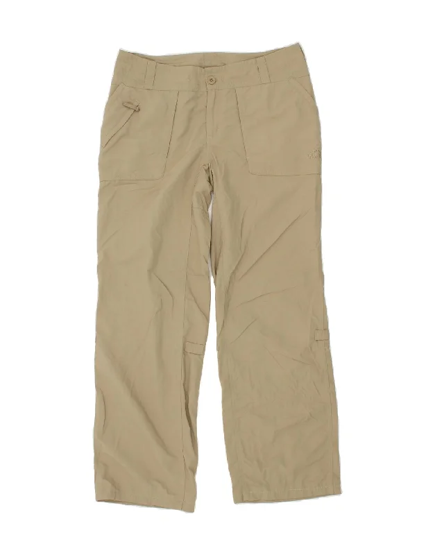 THE NORTH FACE Womens Straight Trousers US 8 Medium W32 L30  Beige Nylon Trousers Cargo Utility