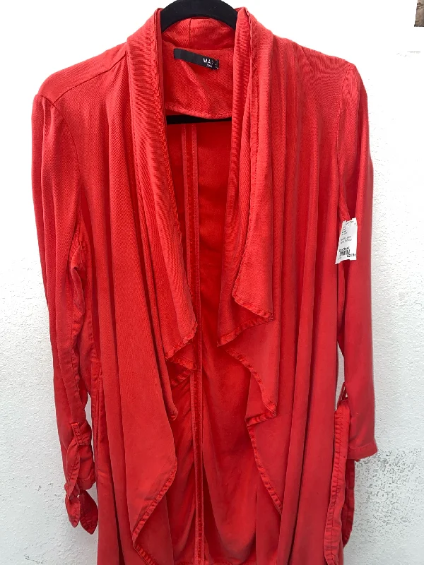 Red Max Jeans Jacket Women's Bomber Jacket Anorak Windbreaker